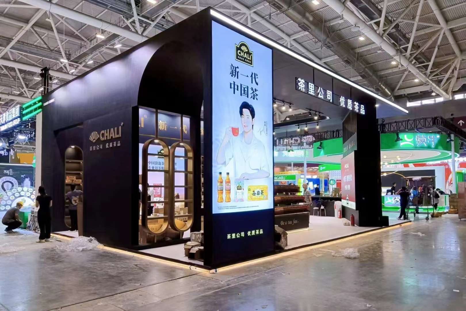 深圳會(huì)展設(shè)計(jì)搭建深圳糖酒會(huì)，茶里公司展臺(tái)布展