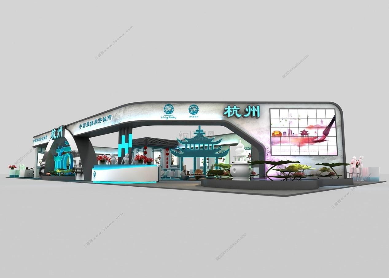 深圳展臺設(shè)計(jì)公司搭建杭州旅游教育文具展位設(shè)計(jì)